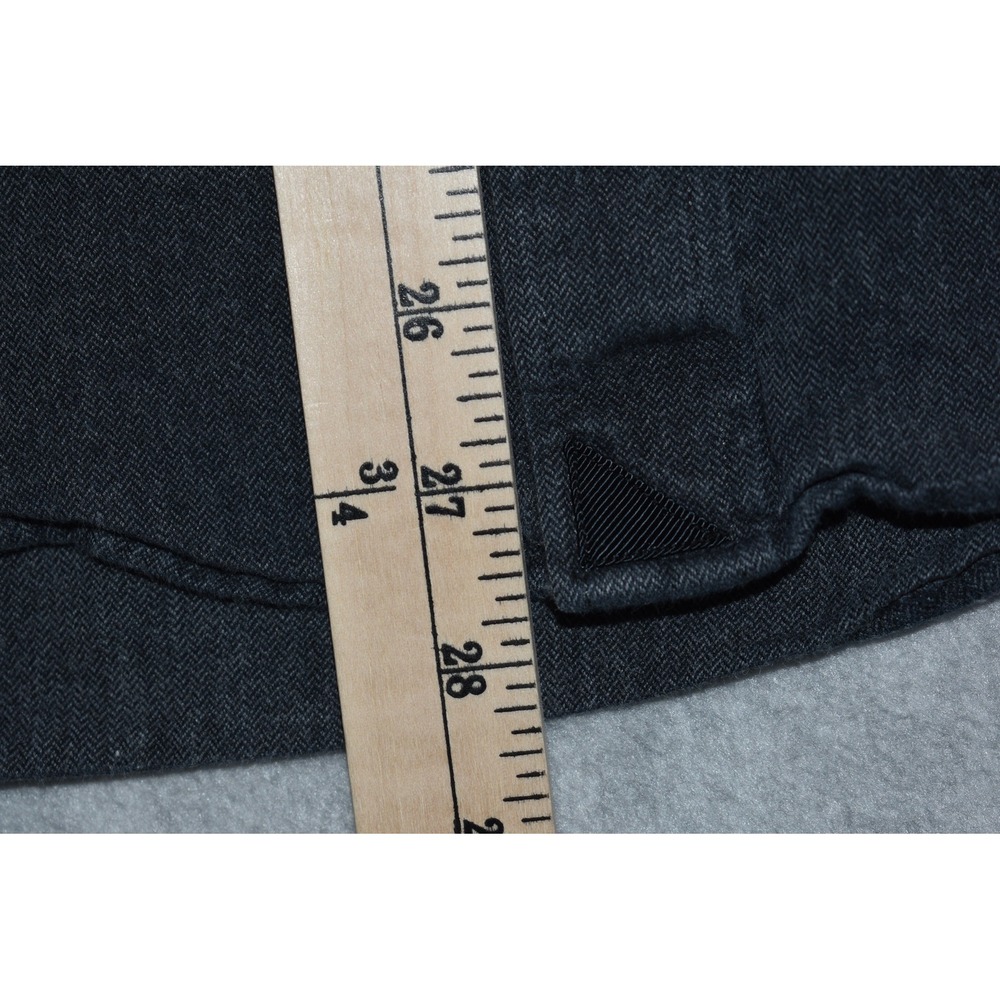 UNTUCKit Button Down Mens XXL 2XL Charcoal Grey Herringbone Flannel Long Sleeve - Picture 4 of 7